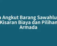 Jasa Angkut Barang Sawahlunto: Kisaran Biaya dan Pilihan Armada