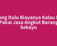Hitung Dulu Biayanya Kalau Mau Pakai Jasa Angkut Barang Sekayu