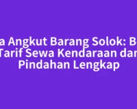 Jasa Angkut Barang Solok: Beda Tarif Sewa Kendaraan dan Pindahan Lengkap